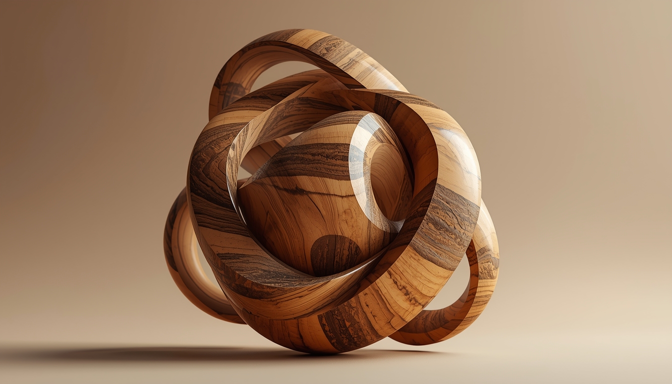 Decorative wooden sculpture